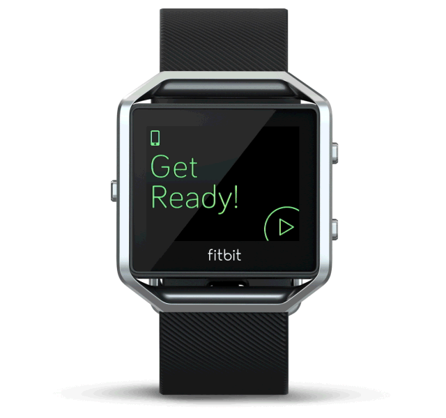 does the fitbit blaze play music