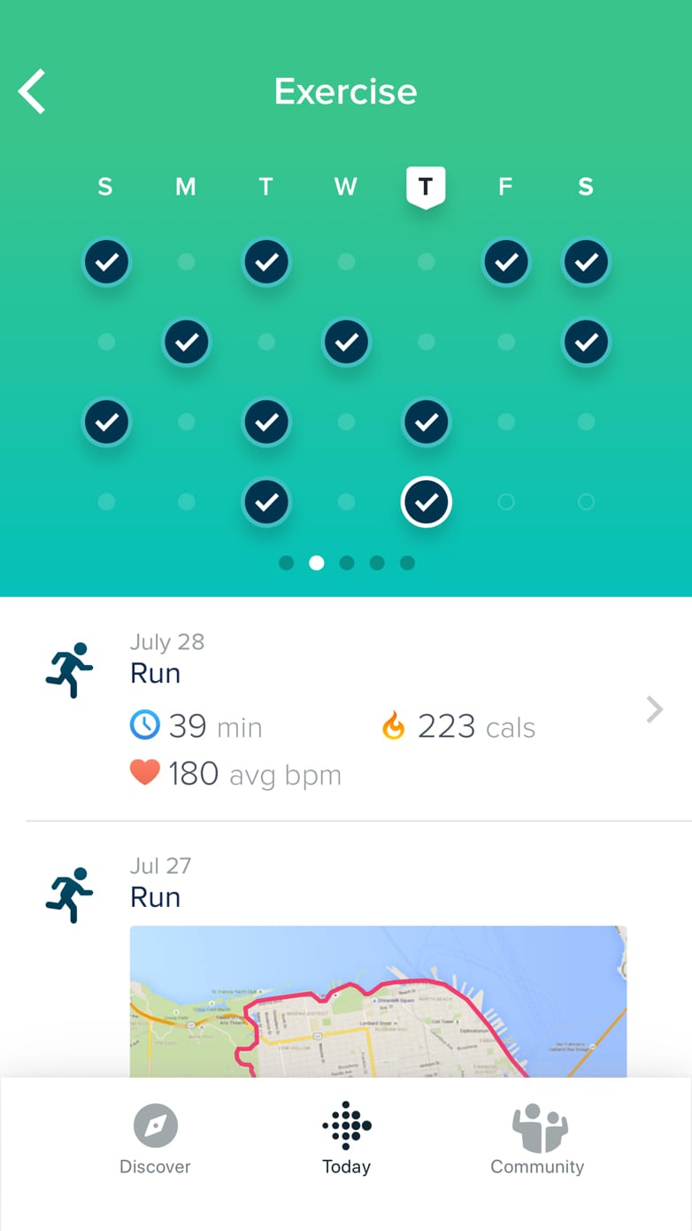 fitbit exercise tracker