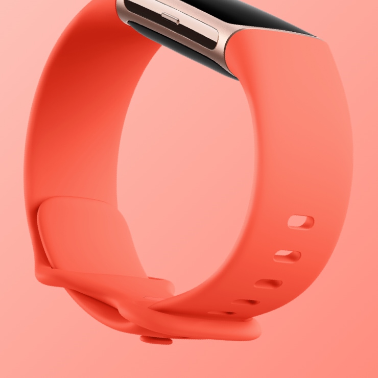 LiLuLa Bracelet pour Fitbit Charge 5 Bracelet femme, Bande en Silicone de  Remplacement Reglables Sport Accessorie Compatible pour Montre Connectée