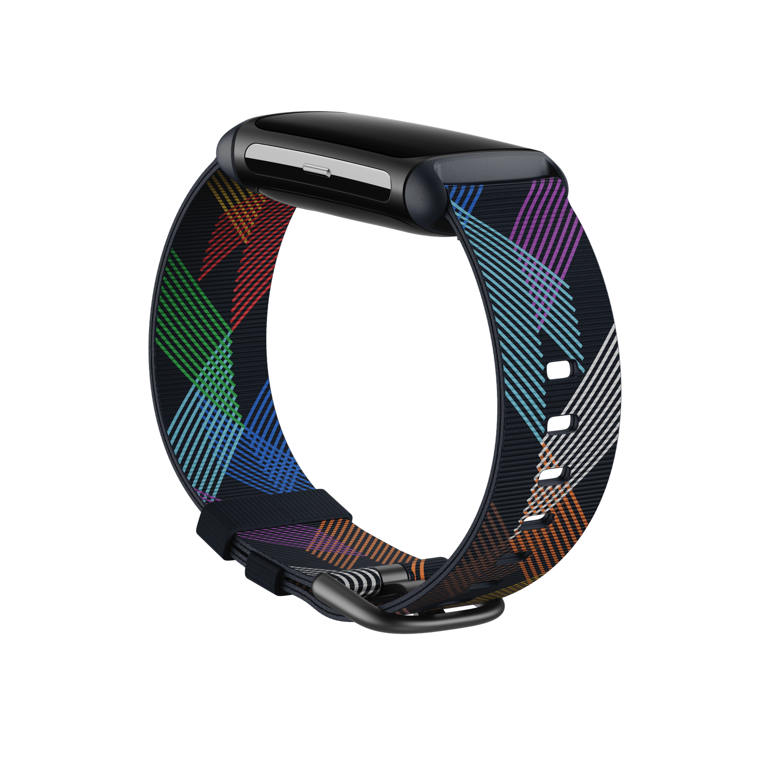 Charge 5 woven band in prism pride multicolor