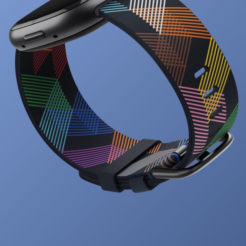 24-mm-Sportarmbänder für Fitbit-Smartwatches Fitbit Smartwatches & | Versa Versa Zubehörarmbänder 4 für 2, Sense, Sense 3