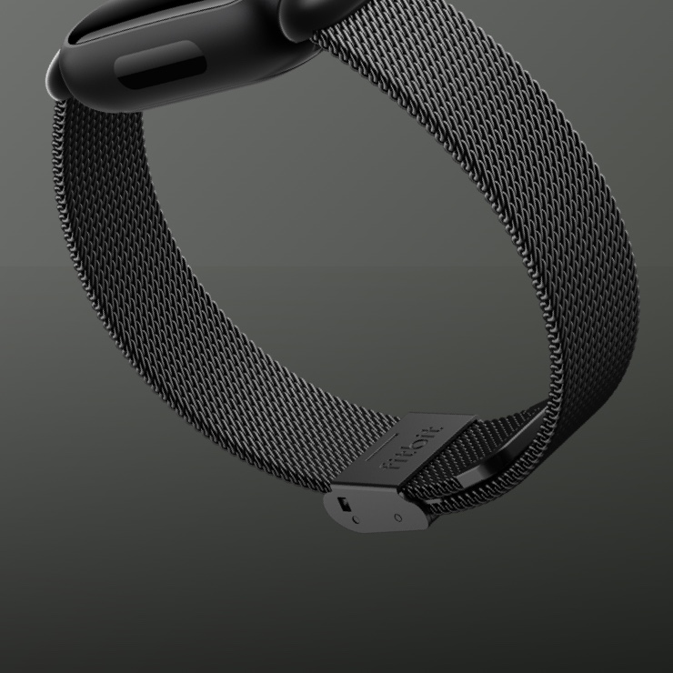 Bracelet acier Fitbit Inspire 3 (noir) 