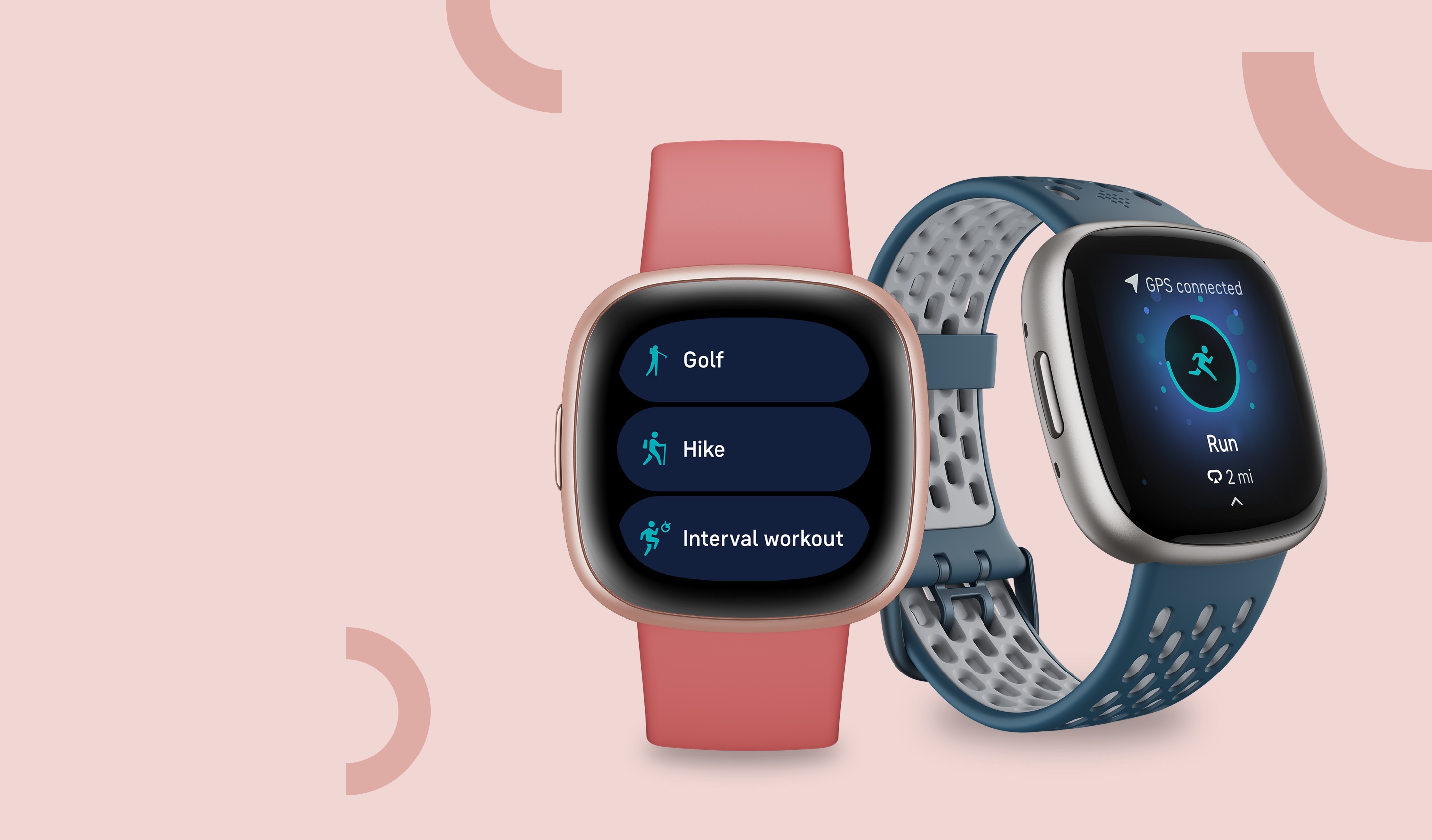 Fitbit Montre de sport GPS Versa 4 Smartwatch Rose/Rose