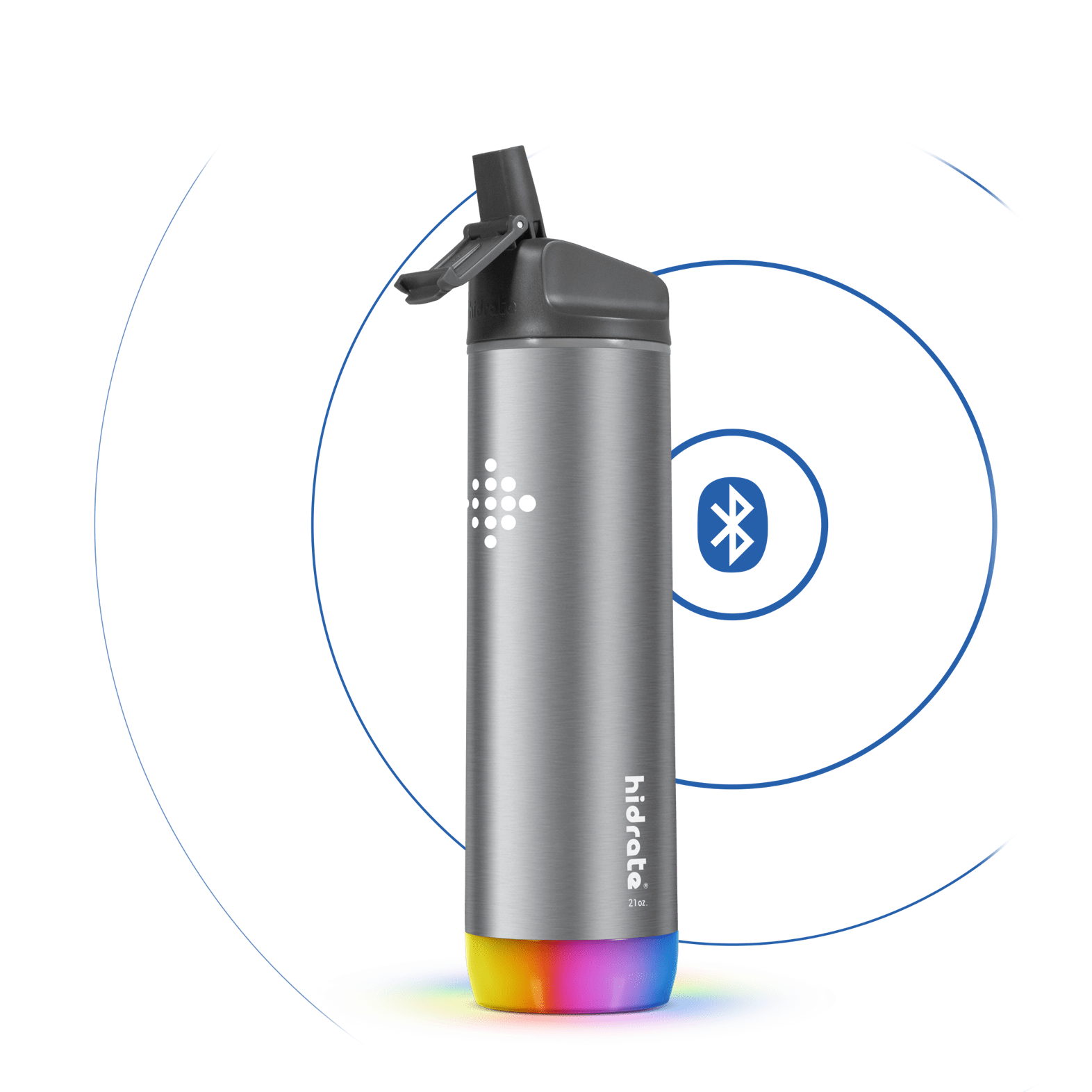 HidrateSpark STEEL  Gourde intelligente Bluetooth isolante en