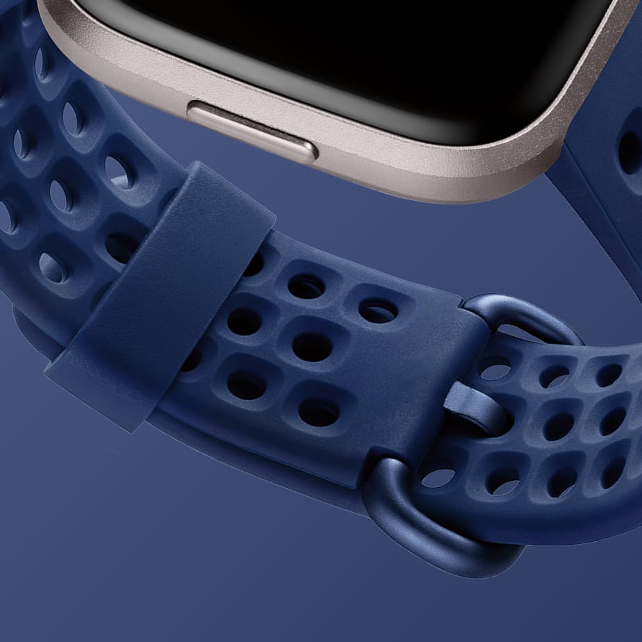 Bracelet sport pr Fitbit Versa 2/Versa (Lite), bracel. resp., noir
